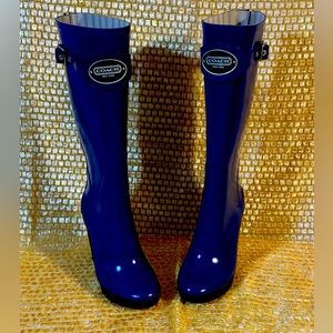 Coach Brenda tall rain boots